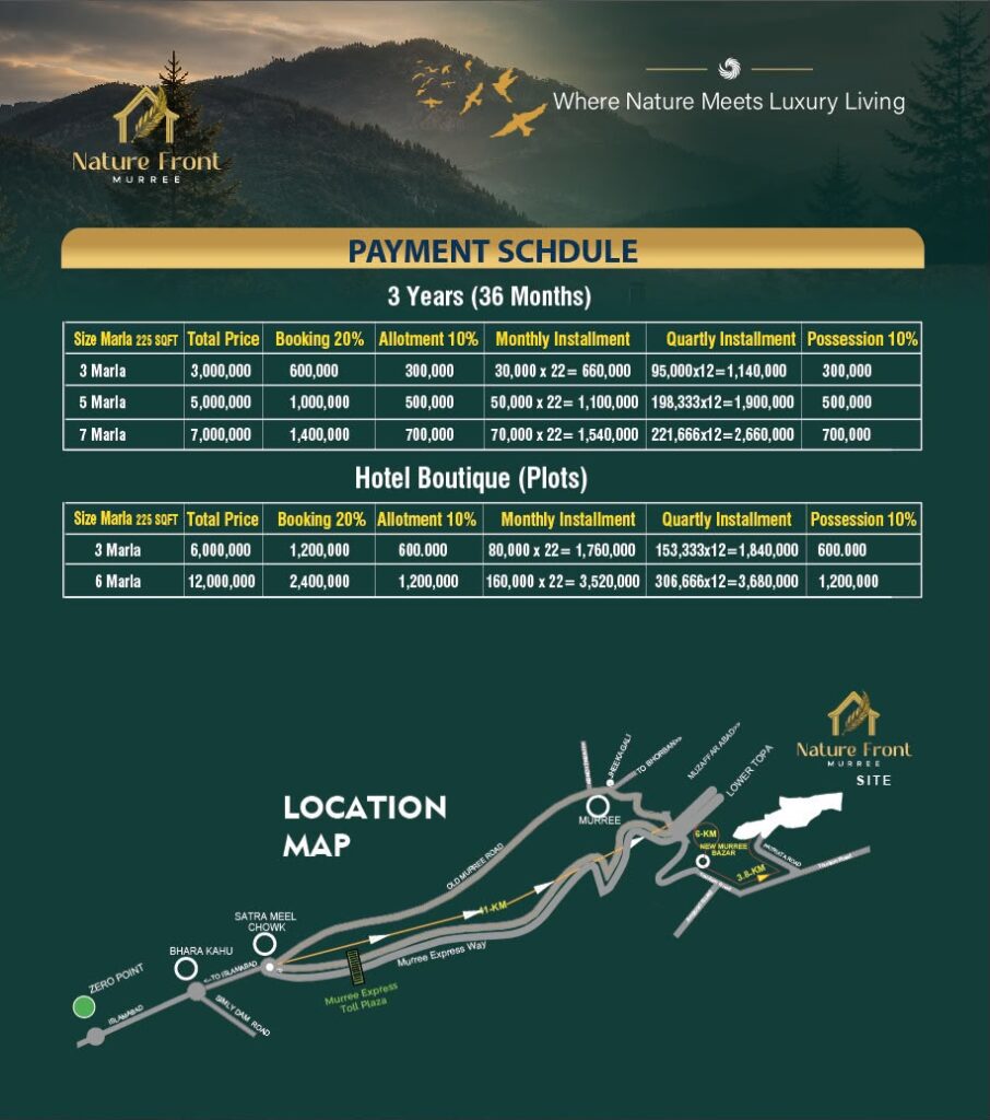 nature front payment